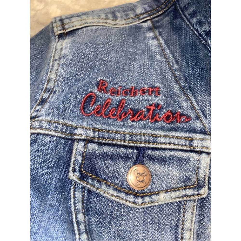 New Reichert Celebration Cruel Girl womens Jean jacket Sz medium - Picture 3 of 7